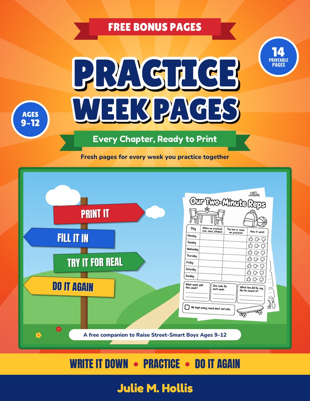 Cover of the free bonus Practice Week Pages
